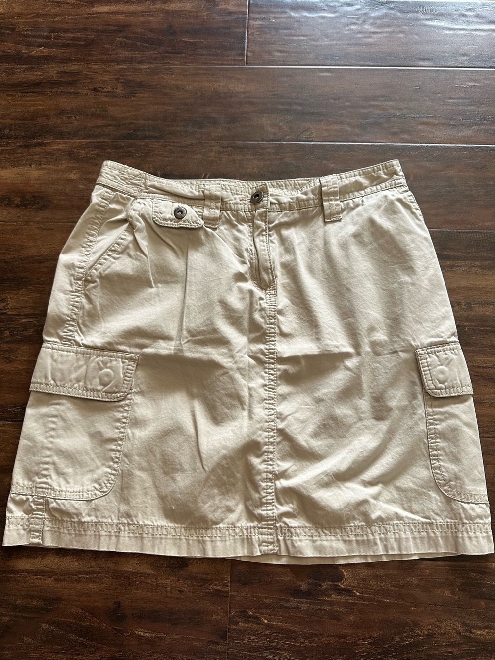 Vintage Tommy Hilfiger Women’s Cream Cargo Skirt - Casual Utility Style